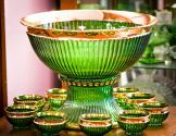 US Glass Punch Bowl